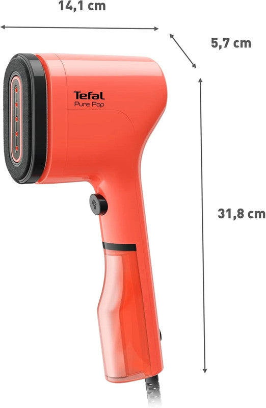Red Pure Pop Slim Handheld Clothes Steamer