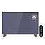 Wifi Enabled Smart Electric Glass Panel Heater 2000W | Alexa Heating Control, Open Window Detection, Wall Mounted