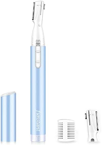 Upgraded Precision Facial Hair Trimmer for Women - Electric Eyebrow with Comb