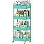 3-tier Storage Rack on Wheels, Kitchen & Office Utility Cart, Rolling Rack for Bedroom & Bathroom, White