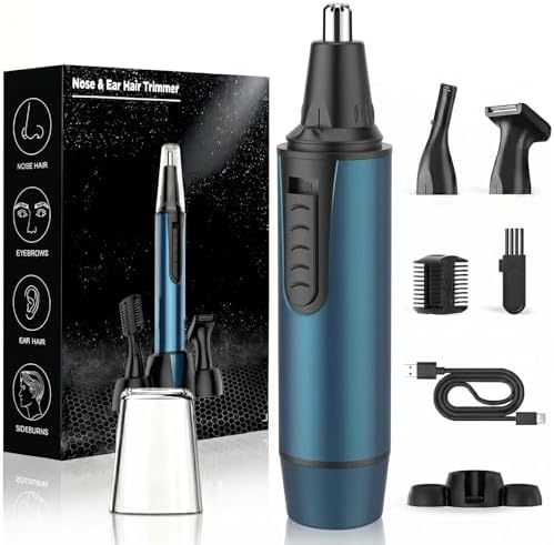 USB-C Nose Hair Trimmer, Painless & Precision, Compact and Powerful