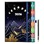 Diary 2025-2026 - Academic Diary A5 Page a Day, Mid-Year Planner (Aug.25-Jul.26) with Monthly View, Pen Set, Colourful Tabs Famous Quotes, Inner Pocket, Cat Theme