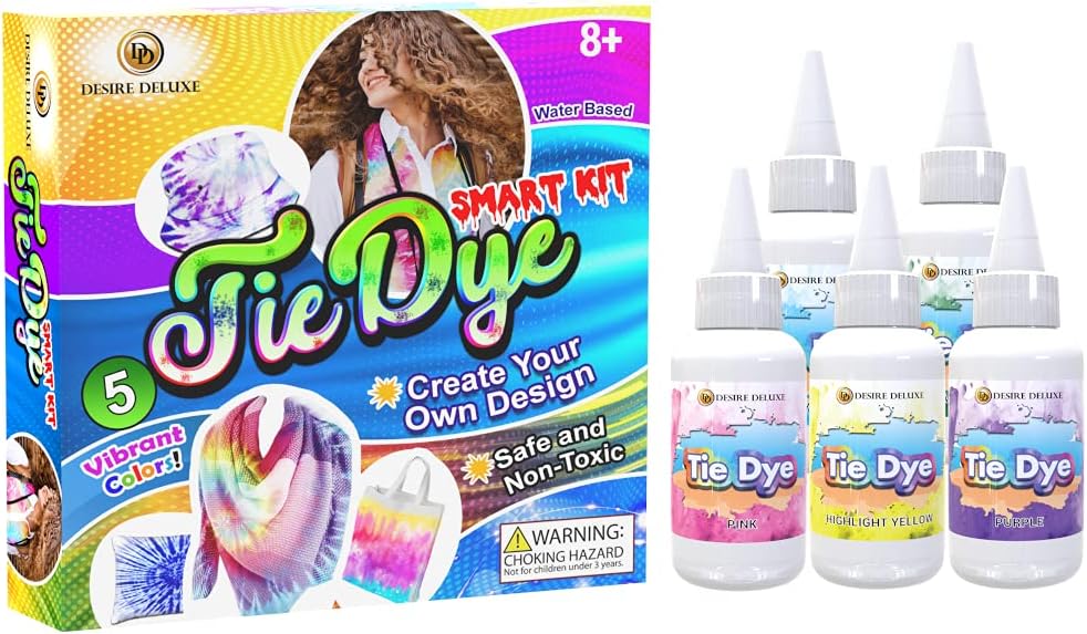 Tie-Dye Art Kit for Over 12 Kids to Play, Easy & Fun (18 Colours)
