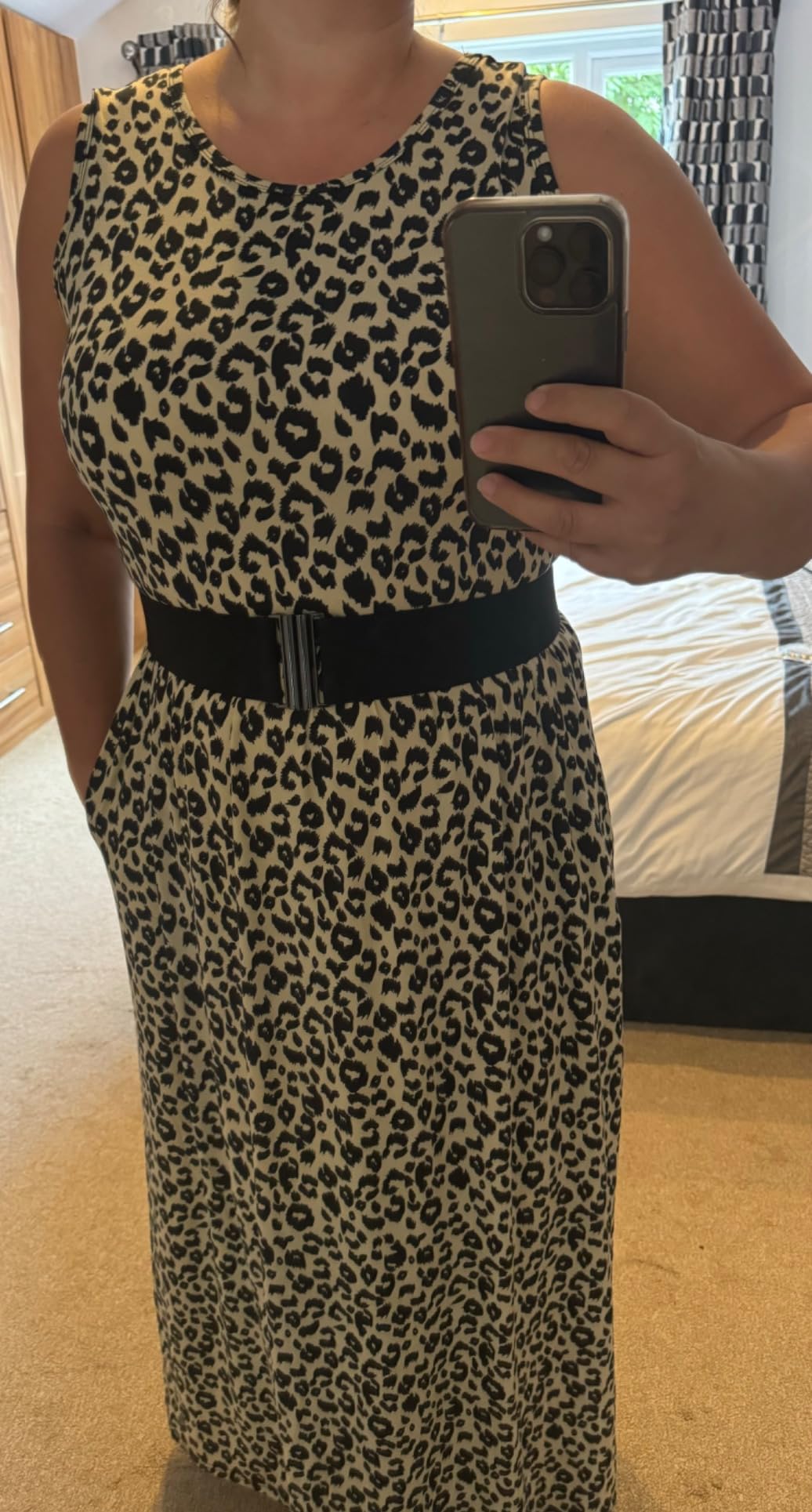 Summer Dresses for Women Casual Sleeveless Ladies Maxi Dress Long with Pockets