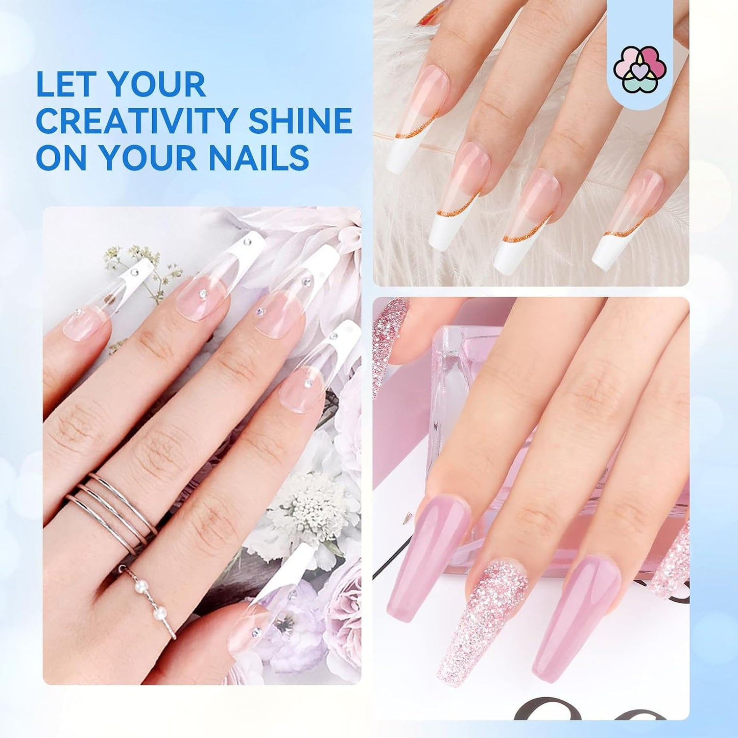 Acrylic Nail Brush Set with Synthetic Bristles