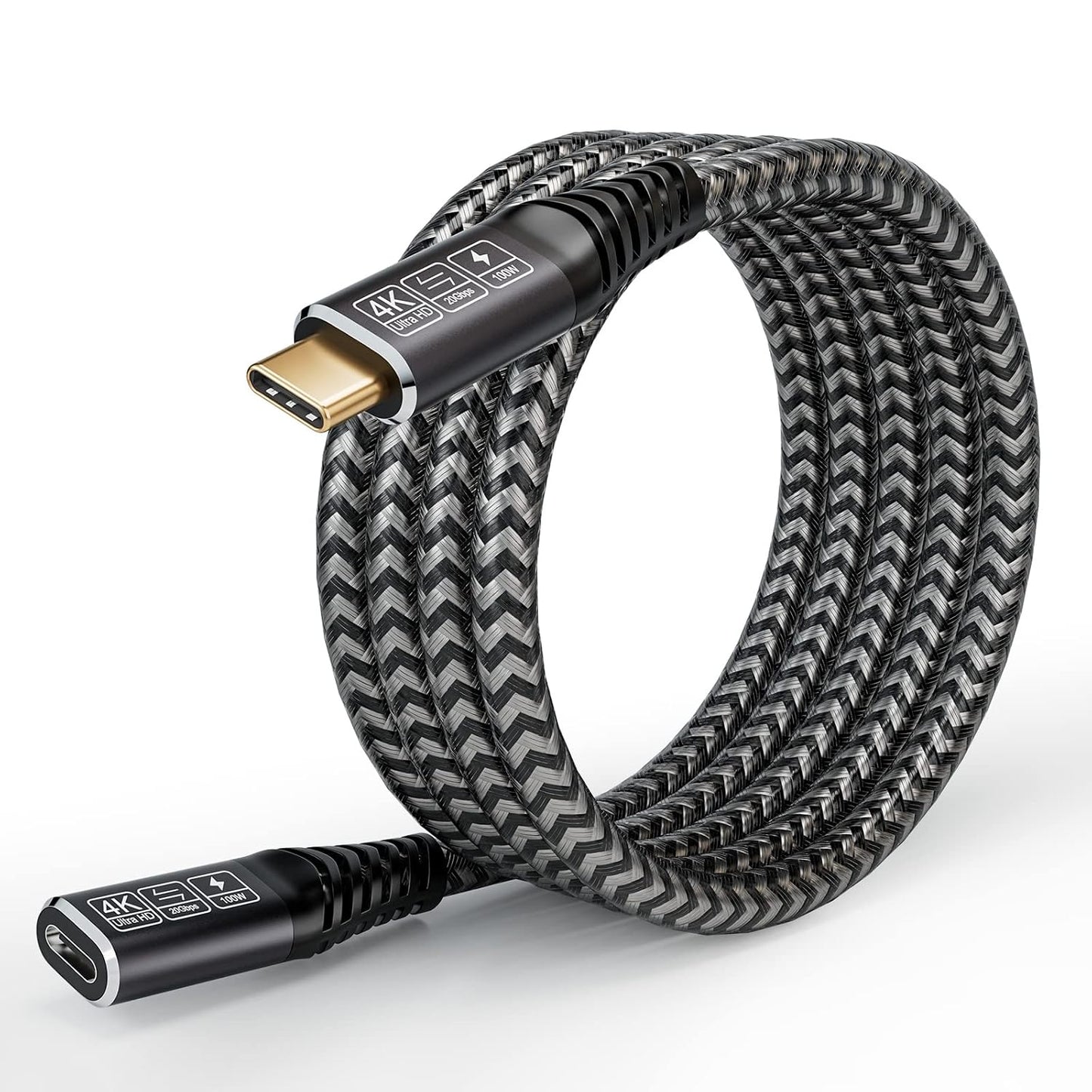 USB-C 3.2 Extender Cable 20Gbps Data Transfer with 100W Fast Charging