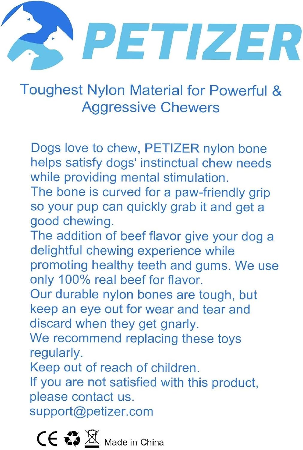 Squeaky Dog Toys - Durable Latex & Natural Rubber Toys for Aggressive & Heavy Chewers