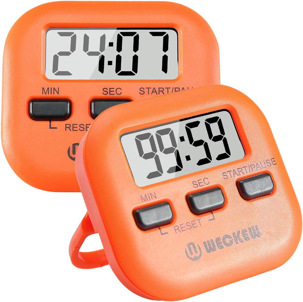 Digital Kitchen Timer Magnetic Countdown Stopwatch With Loud Alarm and Back Stand