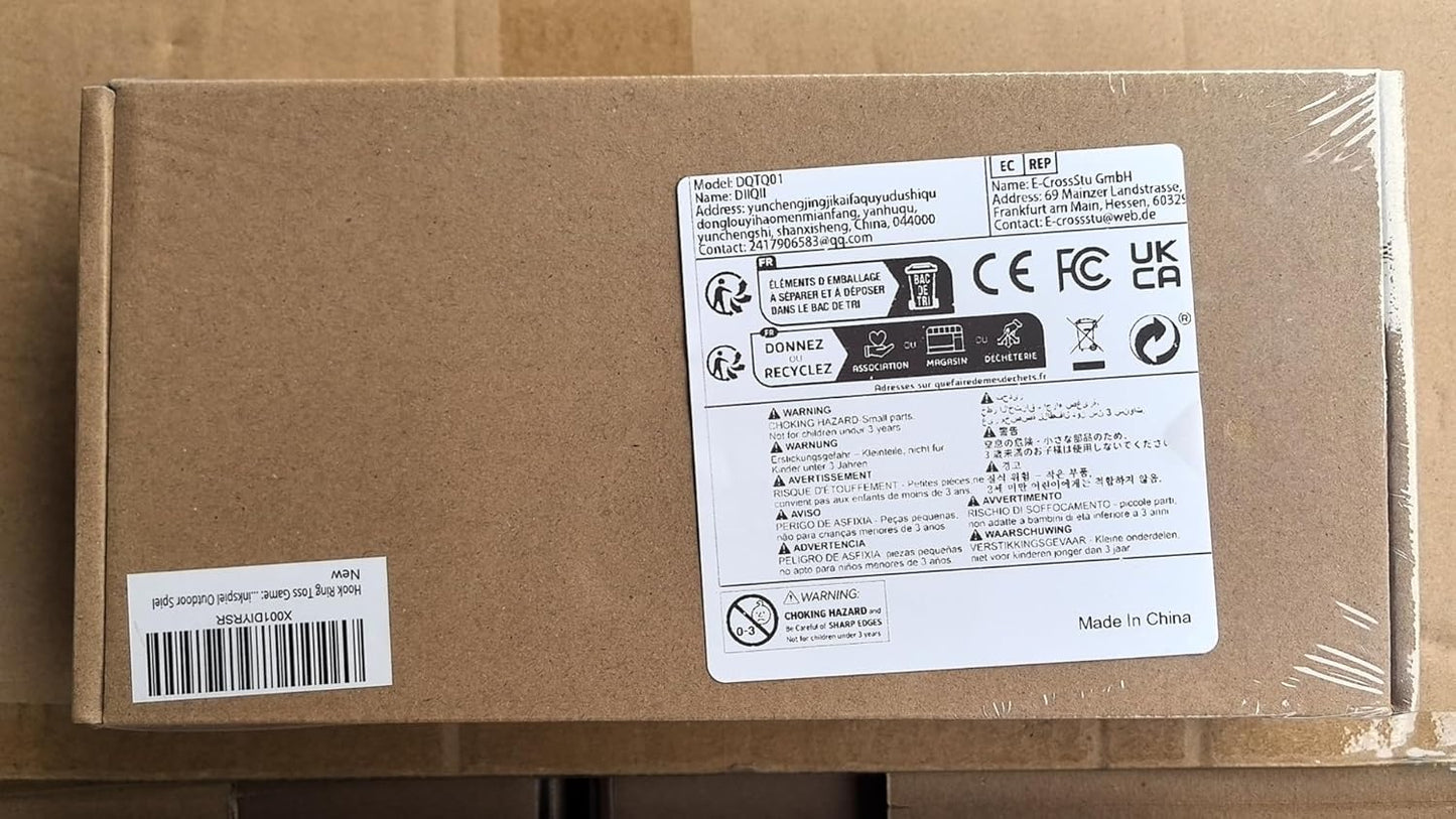 Ring Toss Game, Wooden Table Top Hook Ring Toss Game Children, Premium Party Throwing Games Game for Family Fun Indoor/Outdoor Game