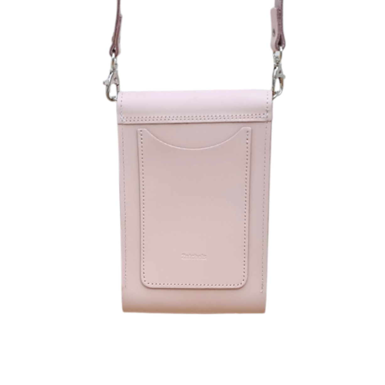 Leather Push Lock Crossbody Phone Case