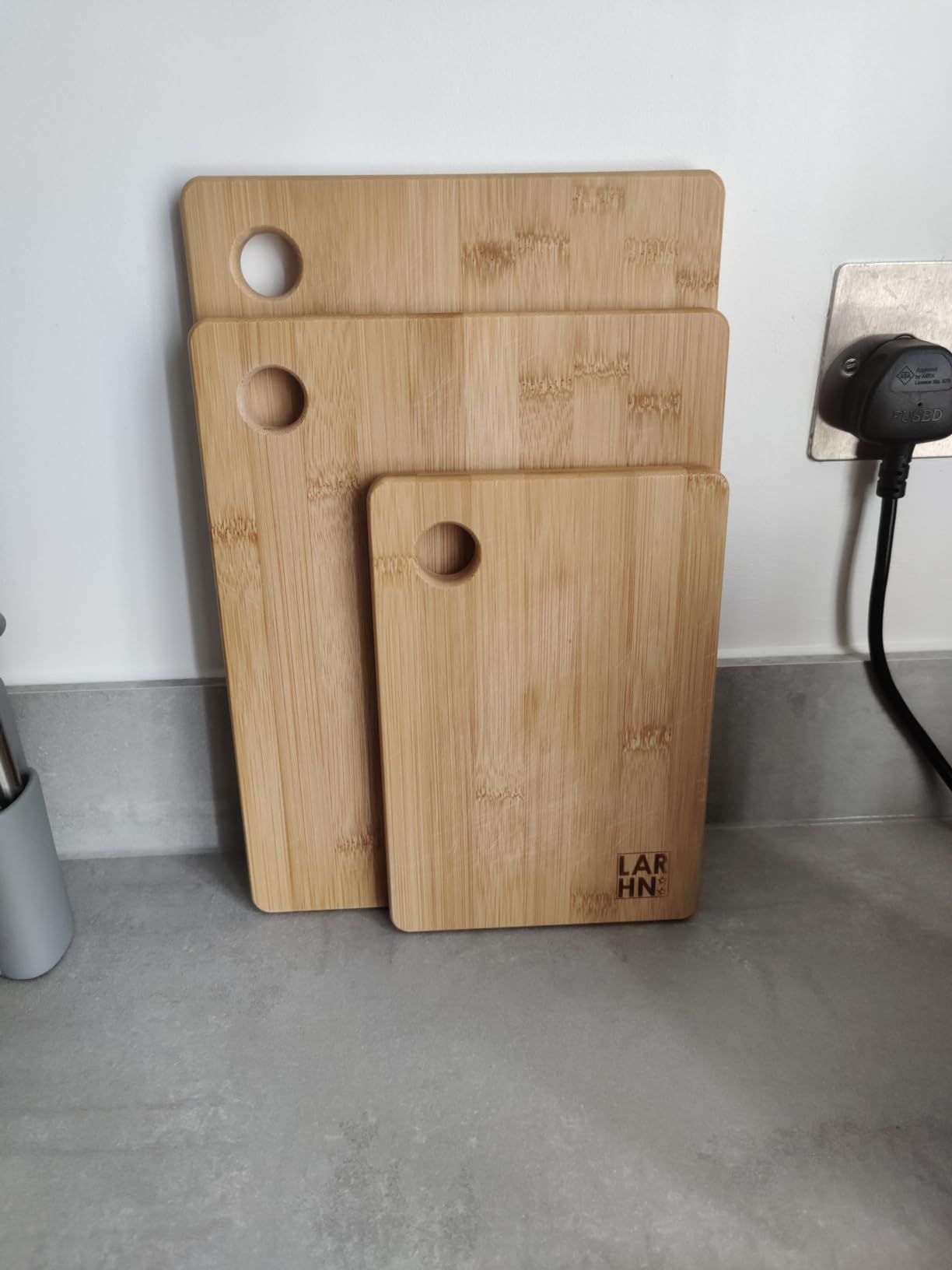 New 3 Piece Bamboo Wooden Chopping Boards Set