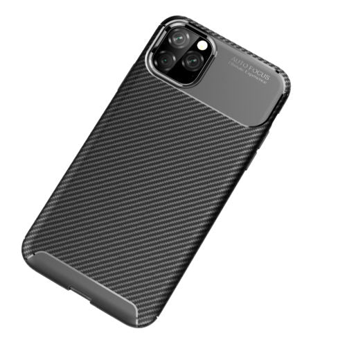 Carbon Fibre TPU Black Case - For iPhone 11 Pro
