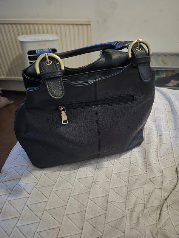 New Women's Tote Bag Multi Pockets Soft Faux Leather Ladies Large Bags