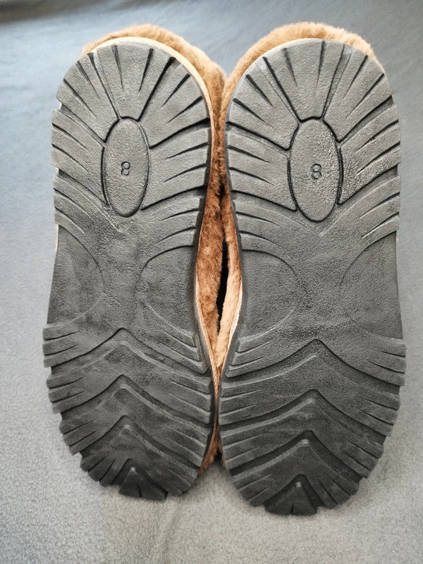 New Brown Unisex Faux Fur Slipper Boots Cozy