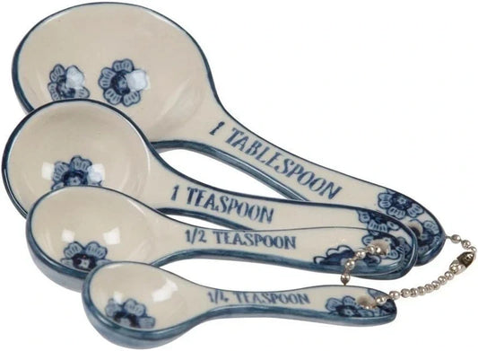 New Mushroom Pattern Ceramic Measuring Spoons