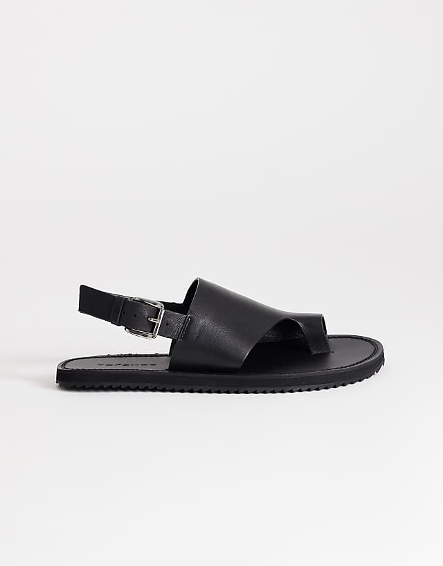 Ella Leather Toe Loop Sandal