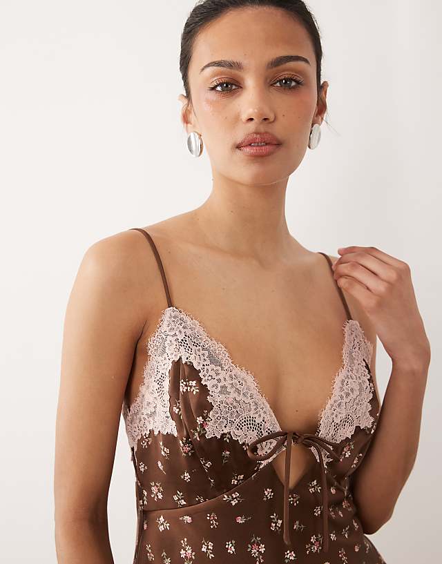Floral Print Reversible Cami Top