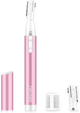 Upgraded Precision Facial Hair Trimmer for Women - Electric Eyebrow with Comb