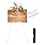 Portable Artist Easel Stand 63'' Adjustable Tripod Table Top Art Canvas Painting Display - Easy Folding Studio Telescopic Floor Easels for Wedding Sign Poster Black Indoor Outdoor