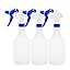 Clay Roberts Water Spray Bottles, Mist and Jet Settings, Pack of 3, Blue, 750ml, Measuring Gauge, Blue Spray Bottles, Cleaning, Gardening, Sprayer Bottle, Water for Cleaning