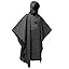 Rain poncho, 3-in-1 multifunctional rain cape rain coat with Hood for camping hiking for adults, men/women