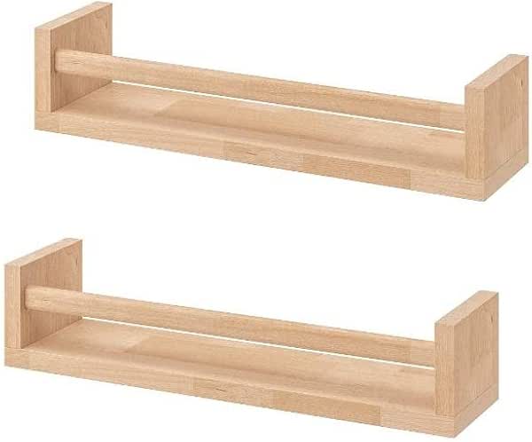 New Wooden Kids Bookshelf or Kitchen Spice Rack Kitchen Bathroom Accessory