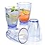 4 Pack Plastic Tumblers 380ml Plastic Acrylic Drinking Tumblers, 13 Oz Reusable Water Cups Stackable Glasses Cocktail Glasses for Everyday Use, Portable Water Tumblers for Picnic Party Camping