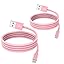 4 Pack Apple MFi Certified iPhone Charger Cable 1m, Lightning to USB Cable 1m Fast Charging, Long Charger