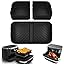 Silicone Air Fryer Liner for Ninja Dual AF400UK/SL400UK & Tower T17088, 2pcs Thickened and Larger Air Fryer Liners,Reusable Air Fryer Accessories for Ninja AF451UK 9.5L＆Ninja Double Stack XL Air Fryer