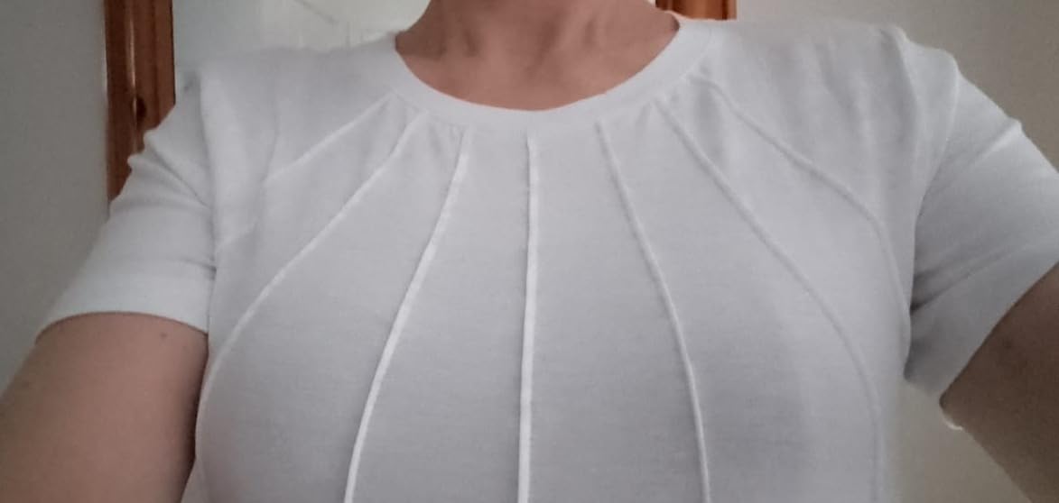 Womens Casual Short Sleeve T-Shirts Crew Neck Pleated Tops Fashion Dressy Tunic Blouses