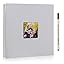 Self Adhesive Photo Album Large Scrapbook Album Magnetic 40 Pages Linen Hardcover with A Metallic Marker Pen Wedding Gift Valentines Day for Couples