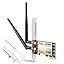 WiFi Card, AC 1200Mbps Wireless WiFi PCIe Network Card 5GHz/2.4GHz Dual Band PCI Express Network Card for Desktop/PC Gaming