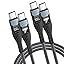 USB C to USB C 100W 5A C to C Charger Cable Fast Charge [2M/2Pack] USB Type C to Type C Charger Charging Cable