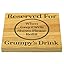 Reserved for Grumps Drink Oak Veneer Coaster (Grumpy Solid Oak)