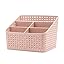 Storage Basket, Cosmetic Box Organiser,Plastic Storage Box Desktop 5 Grid Sub-grid Storage Case Multi-function Storage for Desktop Office Bedroom Countertop Home Kitchen
