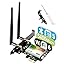 WiFi Card, AC 1200Mbps Wireless WiFi PCIe Network Card 5GHz/2.4GHz Dual Band PCI Express Network Card for Desktop/PC Gaming