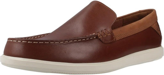 Dark Tan Clarks Men's Bratton Loafer