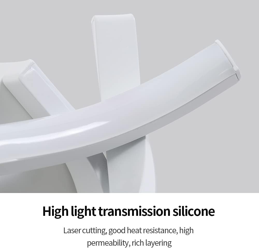 LED Wall Lights Indoor 22W, White Modern Simple Creatively Led Spiral Wall Light, Acrylic Wall Sconce Light, 6000K Cool White Wall Lamps for Bedroom Living Room Corridor Hallway