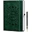 2025-2026 Academic A5 Diary Page a Day from Aug 2025 - July 2026, Daily Planner Organizer with Month View, Pen Set, Colorful Monthly Tabs, Inner Pocket - (5.9" × 8.5") - Dark Green