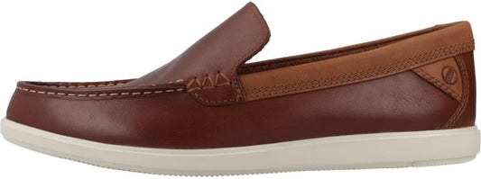 Dark Tan Clarks Men's Bratton Loafer