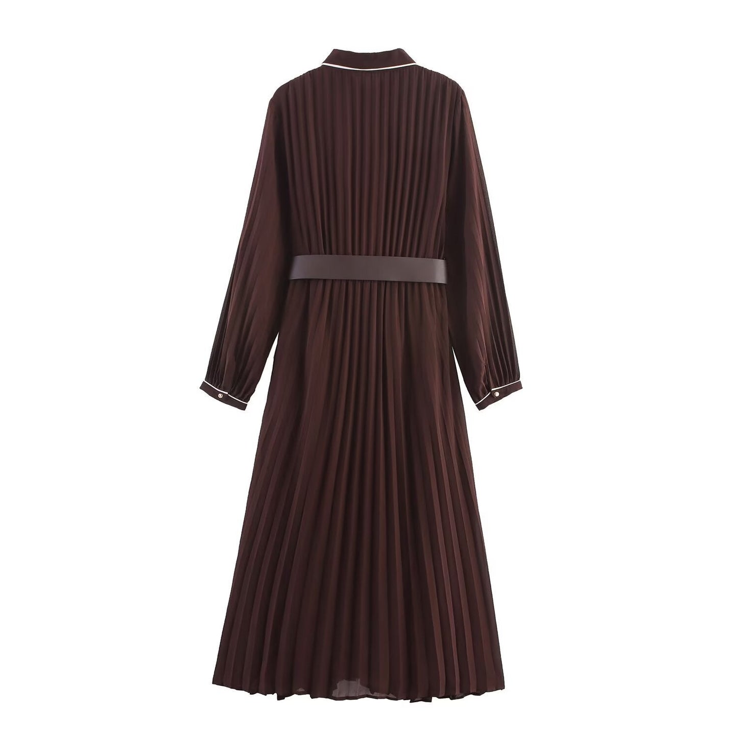 Women's Belted Modest Dress
