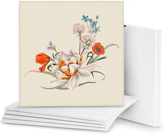 Professional Series Painting Canvas Panels 8 x 10 inch, 12-Pack. Suitable for Artists at All Skill Levels.