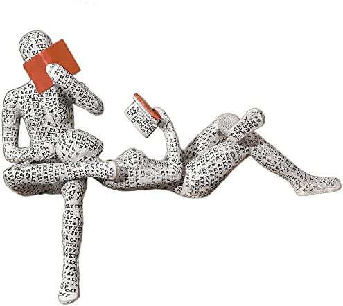 Home Decor Pulp Reading Women Thinker Statue Aesthetic Sculpture Modern Abstract Decoration