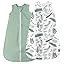 Baby Sleeping Bag 0.5 Tog 0-6 Months 100% Cotton Summer Sleeping Bag Baby 2 Pack Sleep Sack Elephants & Stars