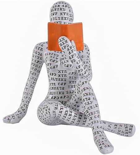 Home Decor Pulp Reading Women Thinker Statue Aesthetic Sculpture Modern Abstract Decoration