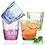 4 Pack Plastic Tumblers 380ml Plastic Acrylic Drinking Tumblers, 13 Oz Reusable Water Cups Stackable Glasses Cocktail Glasses for Everyday Use, Portable Water Tumblers for Picnic Party Camping
