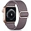 Solo Loop Strap Compatible with Apple Watch Strap 38mm 40mm 41mm 42mm 44mm 45mm 46mm 49mm, Adjustable Stretch Nylon Braided Sport Strap