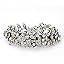 Metal Antique Silver Plated Hair Clips Women, Crystal Rhinestone Hair Claw, Diamante Hair Clamp, Anti Slip Large Claw Clips for Thin & Thick Hair, Hair Styling Accessories Women