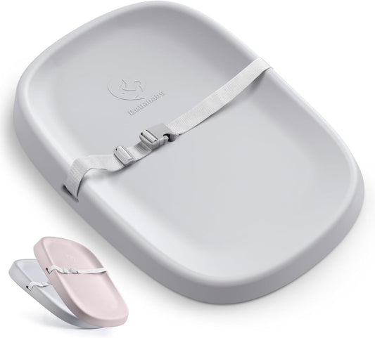 Baby Changing Pad,Wipeable Changing Pad with Removable Safety Strap,Waterproof, Changing Table