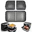Silicone Air Fryer Liner for Ninja Dual AF400UK/SL400UK & Tower T17088, 2pcs Thickened and Larger Air Fryer Liners,Reusable Air Fryer Accessories for Ninja AF451UK 9.5L＆Ninja Double Stack XL Air Fryer